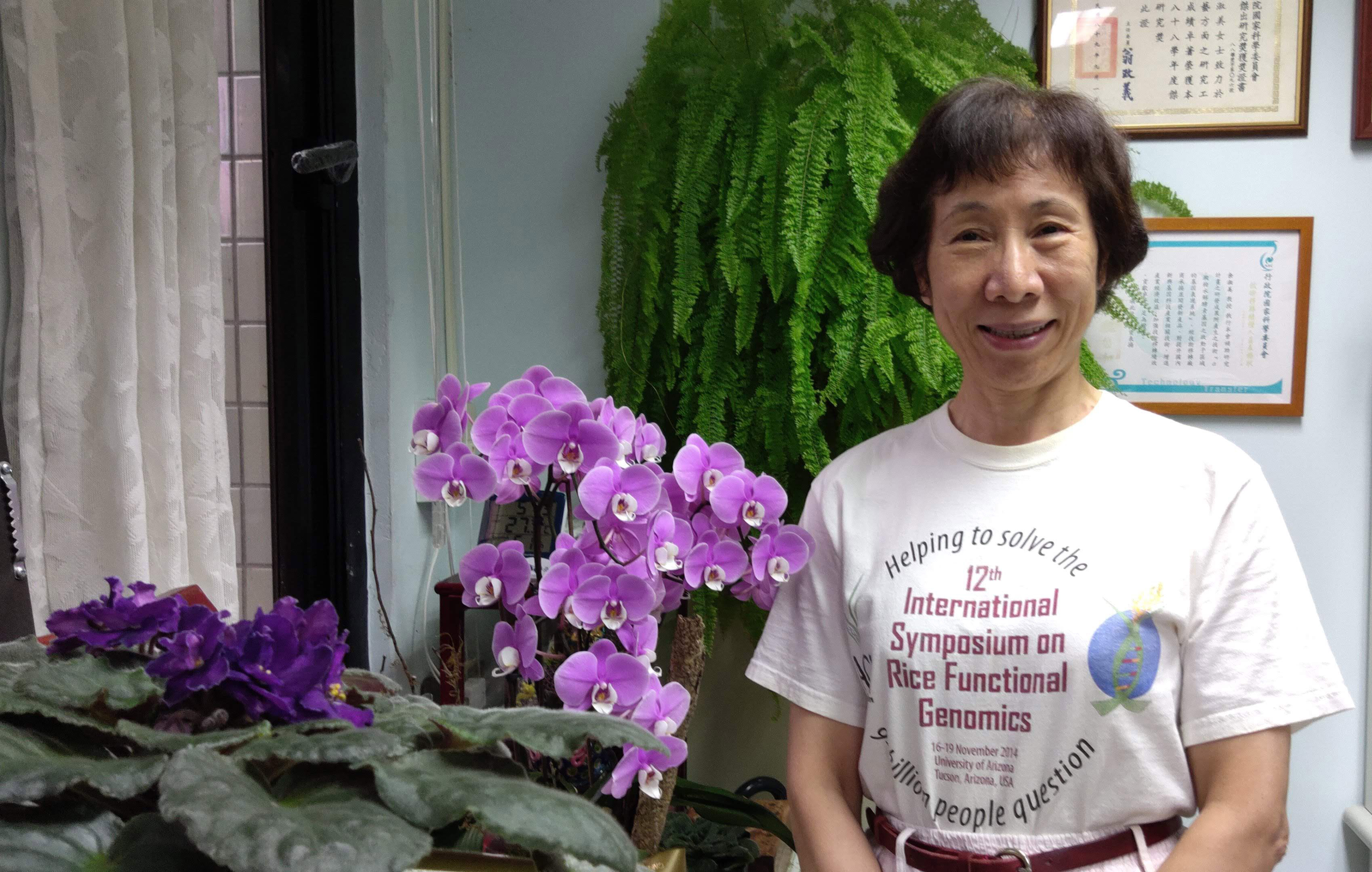 余淑美，中央研究院院士、分子生物研究所特聘研究員，以研究水稻基因而聞名，在學界素有「水稻教母」之譽。圖│余淑美